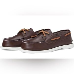 Sperry Top-Sider Leather Boat Shoes – Brown – Youth Size 6.5M (NWOT)